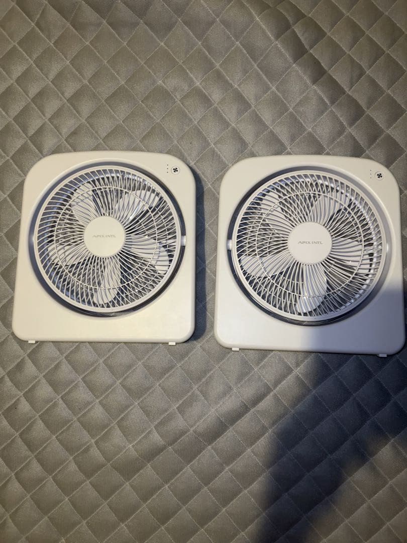 アピックス　2電源式スリムファン　2個