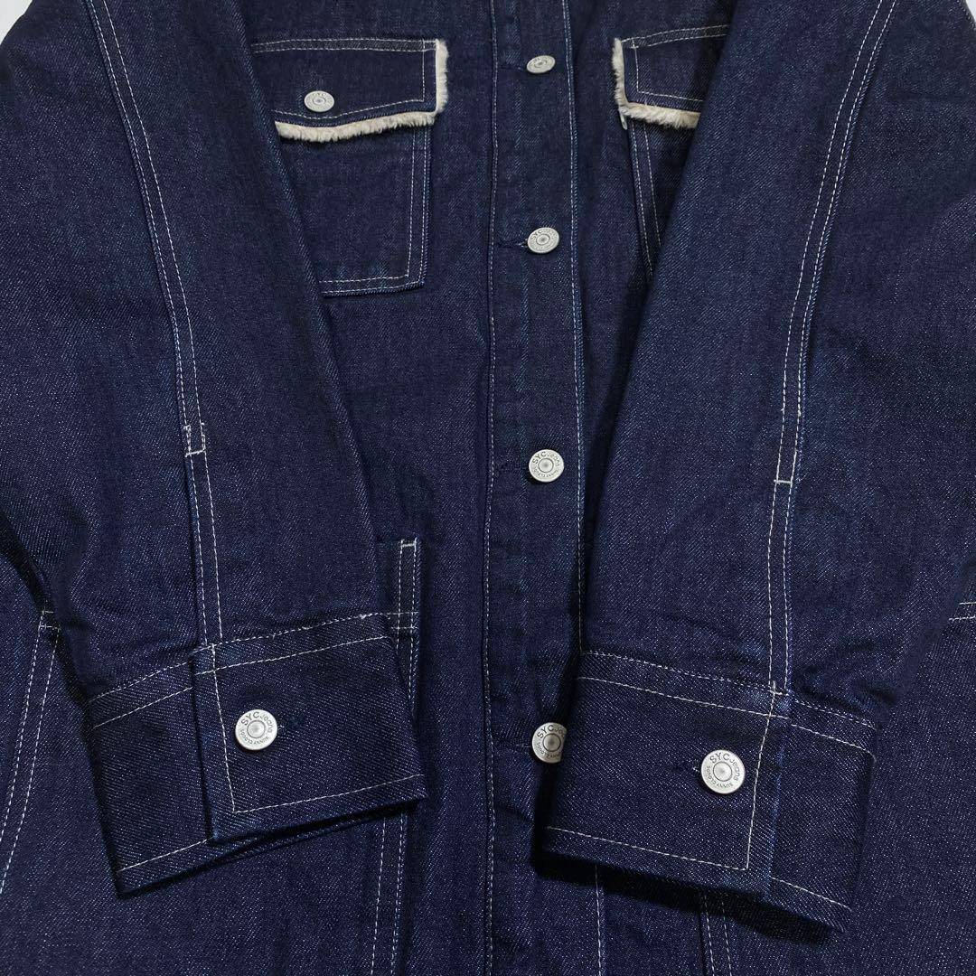 完売サイズ♡サニークラウズ 裏ボアジージャンコート インディゴブルーデニムコート