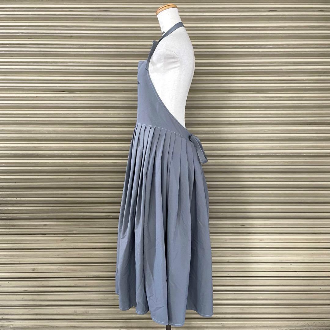 美品 ビームス ディーン&デルーカ コラボ フレアのエプロンドレス プリーツ