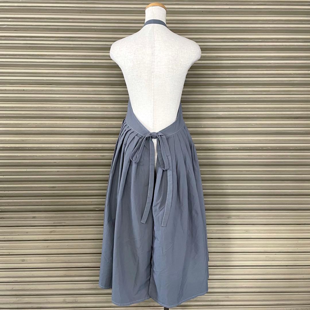 美品 ビームス ディーン&デルーカ コラボ フレアのエプロンドレス プリーツ