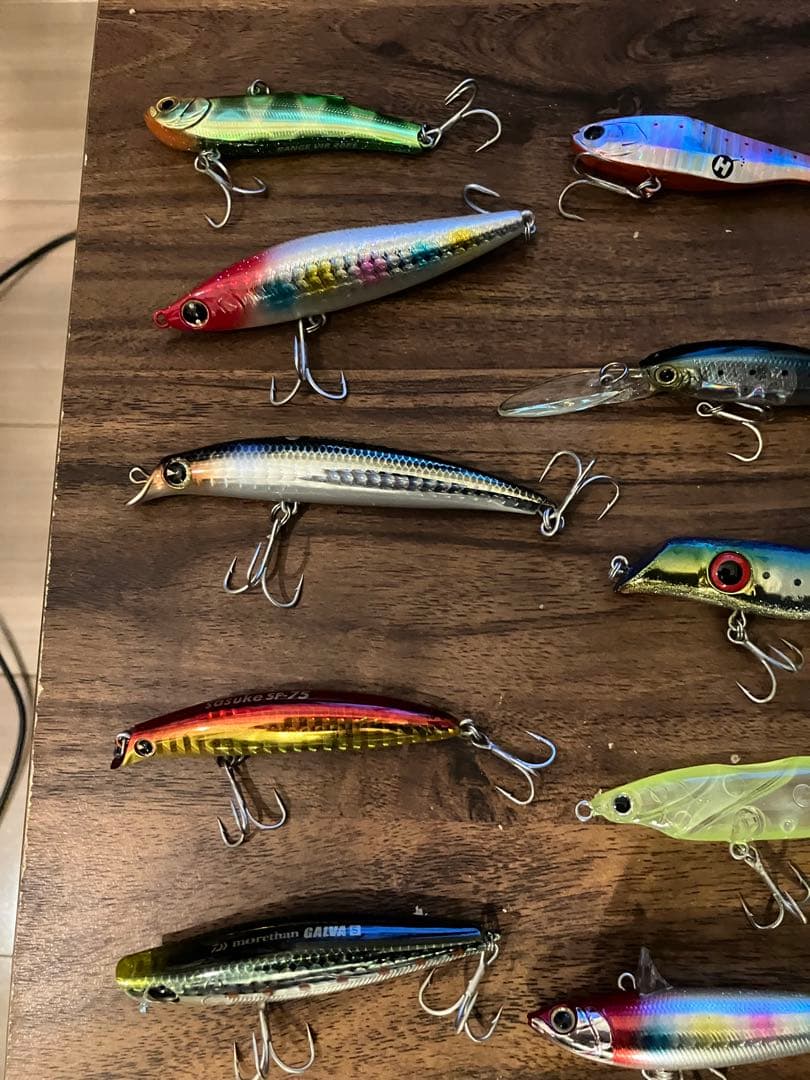 シーバスルアーまとめ売り（ルアーケース付き）