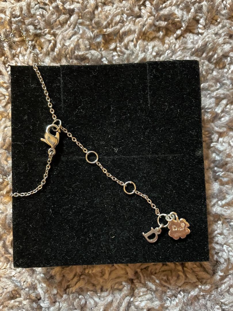 Dior☆レアデザイン！バタフライモチーフのアシメネックレス☆
