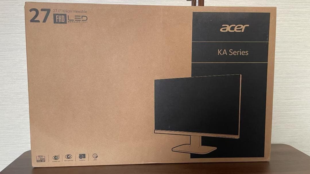 Acer モニター 27インチ KA270H フルHD VA