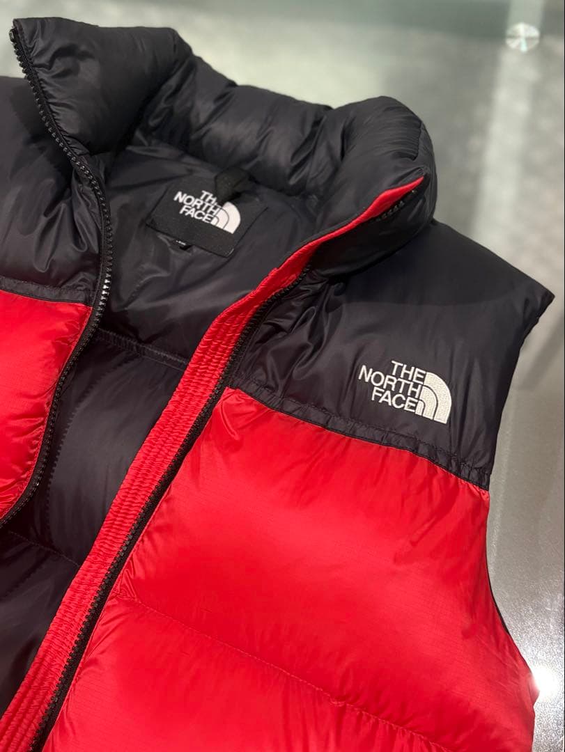 最終価格THE NORTH FACE ダウンベスト 赤・黒 XL