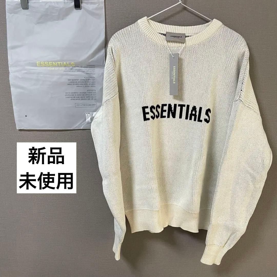 R*2様 ESSENTIALS アイボリー ニットトレーナー　FEAR OF G