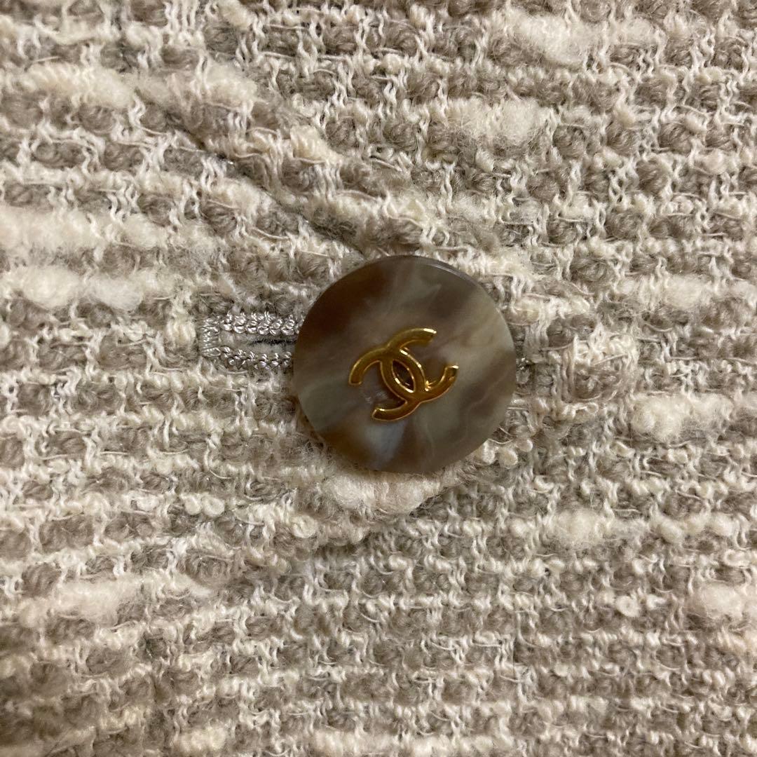 最終お値下げ シャネル CHANEL ジャケット コート ベージュ CCボタン