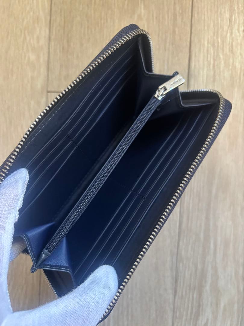 お値下げ可能！【新品未使用】COACH 長財布 シグネチャー ホワイト×ネイビー