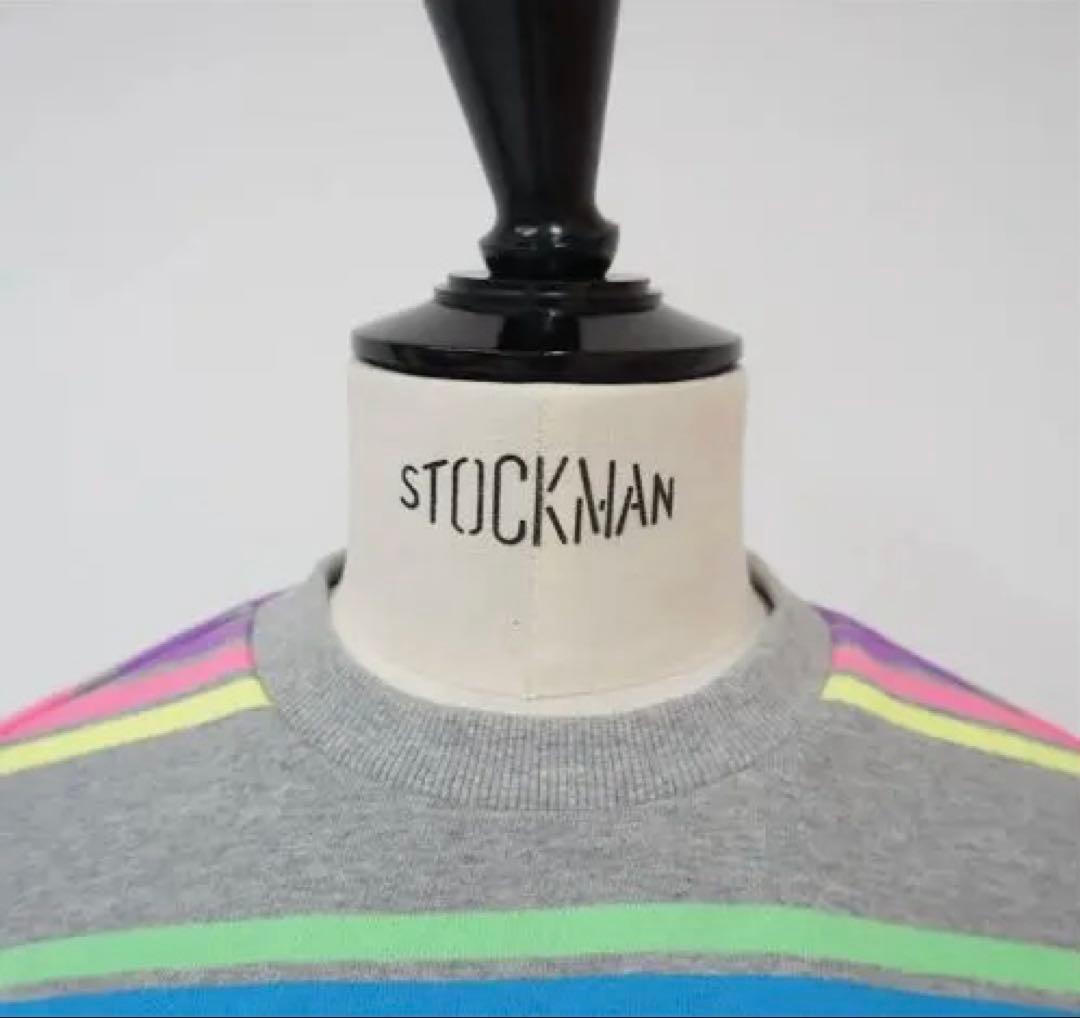 リンカブル カラフルボーダートップス(グレー)