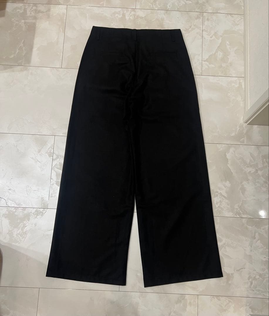 ヴィンテージ ワイド フレア スラックス ブラック