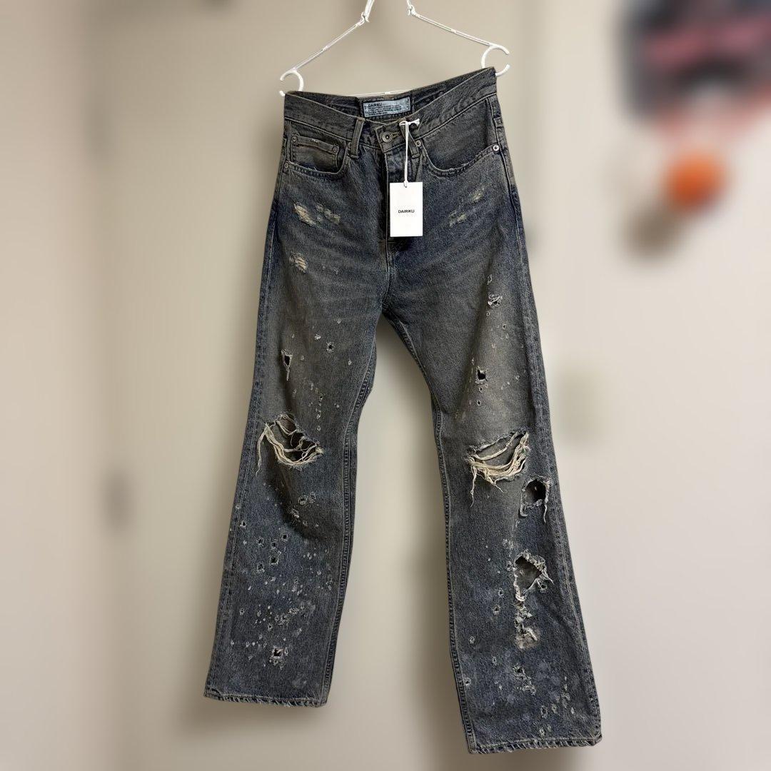 DAIRIKU 25ss ストレートダメージデニム　新品