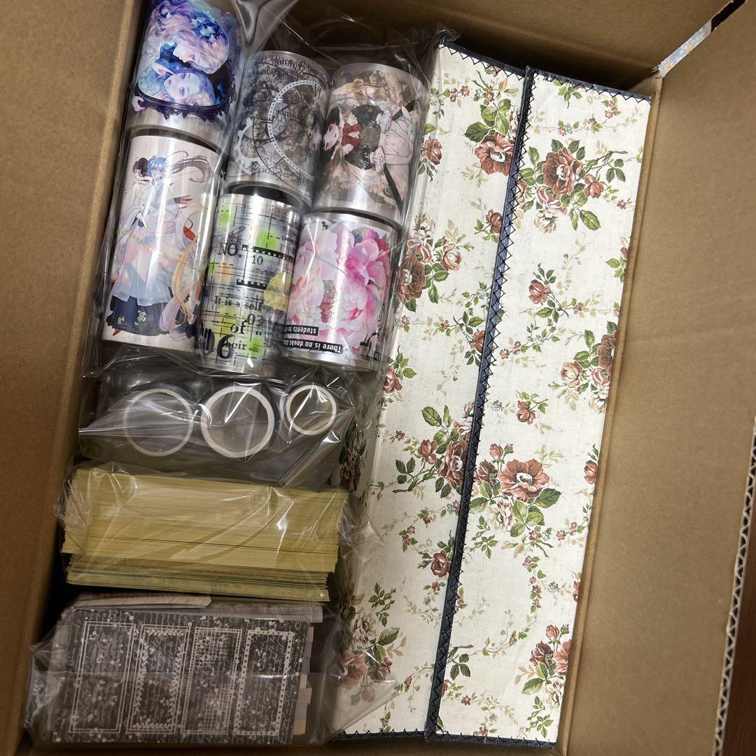 コラージュ用品まとめ売り　デザペ・トレペ・海外マステ・人物ステッカー・ナモンさん