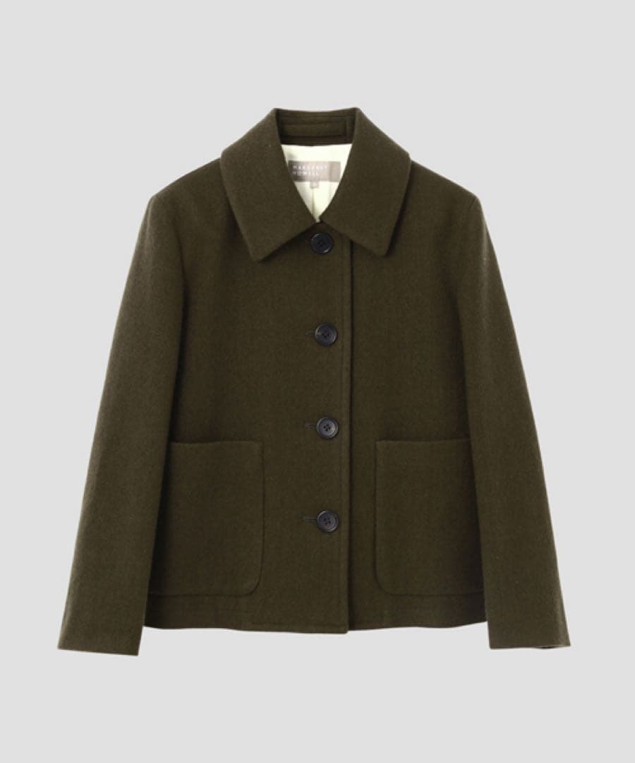 【マーガレットハウエル】 ステンカラーウールショートコート