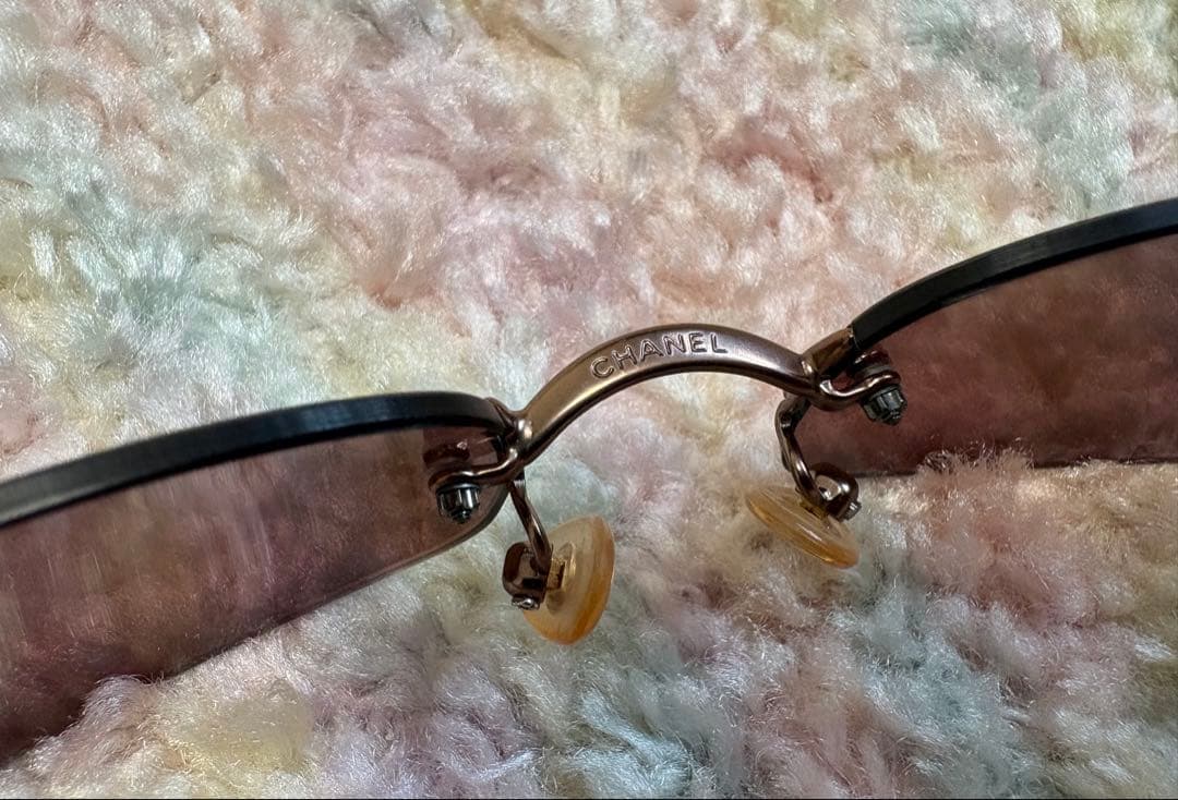美品✨️【CHANEL】リムレス サングラス 4002 ココマーク 中古