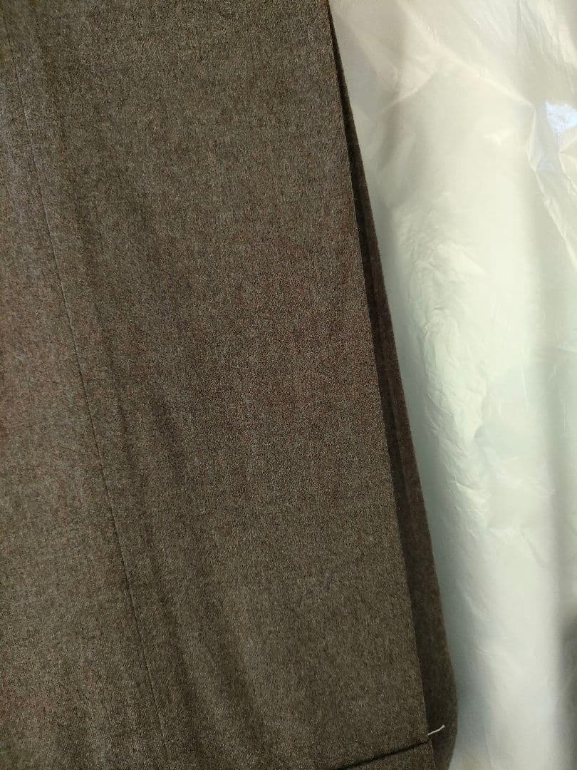 PT01ブラウン ワンタックフロント スラックス 44