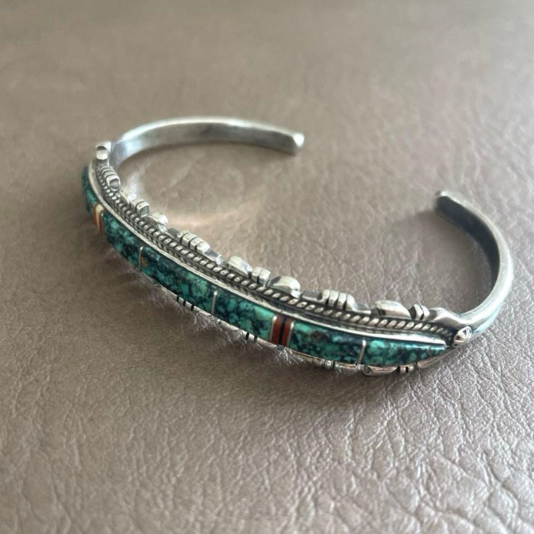 FRANCISCO A インディアンジュエリー ターコイズバングル