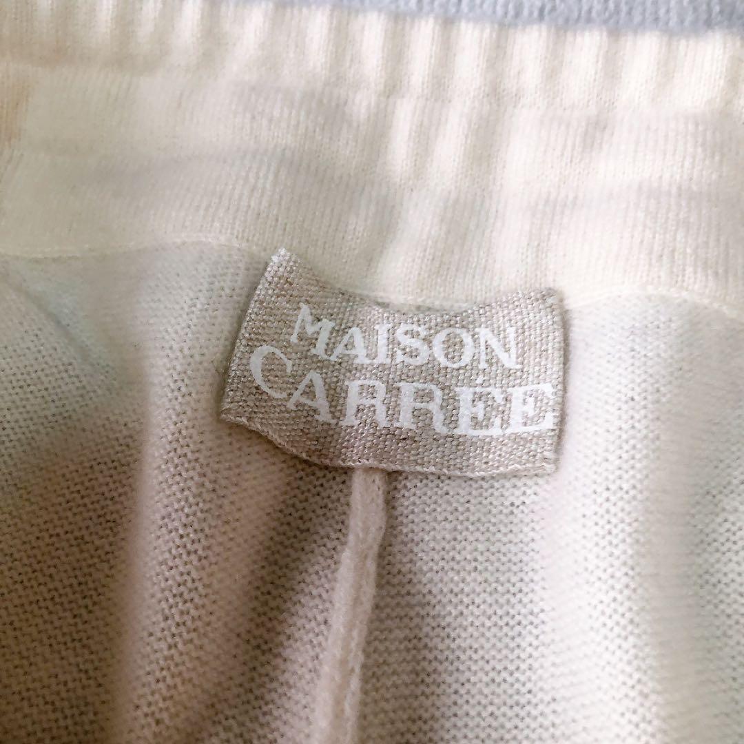 MAISON CARREE CASHMERE BASIC PANTS アイボリー