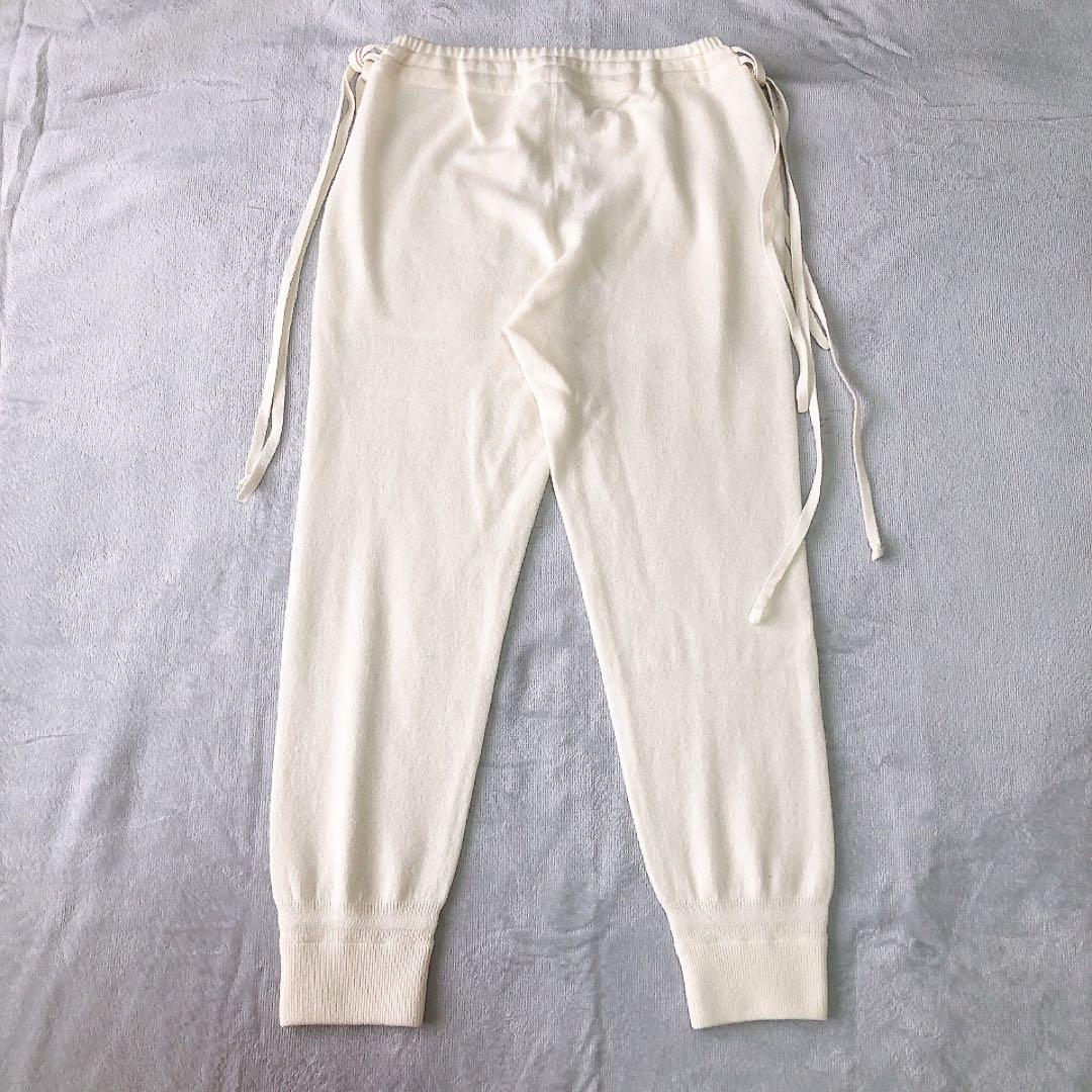 MAISON CARREE CASHMERE BASIC PANTS アイボリー