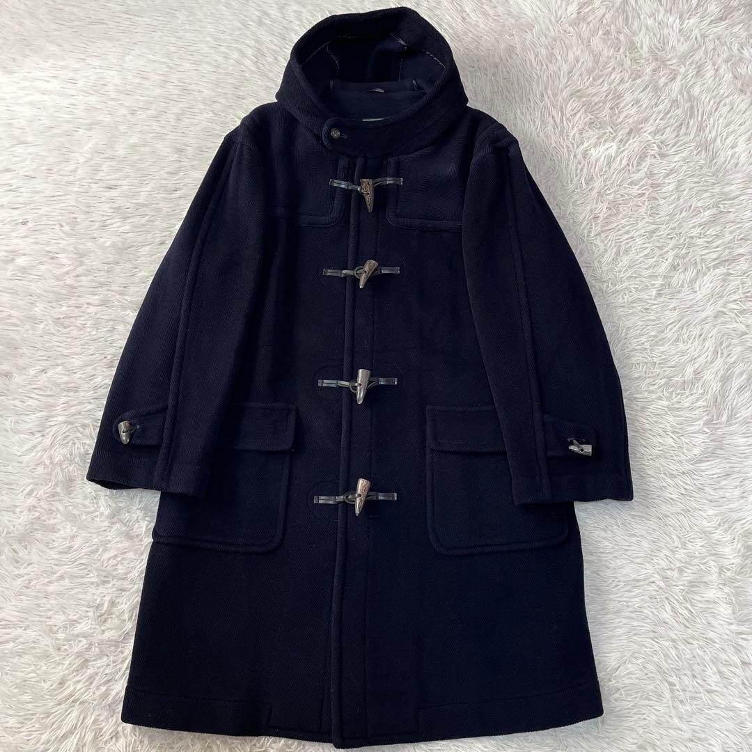 【美品】O.Henry オーヘンリー　ヘリンボーンウール　ロングダッフルコート