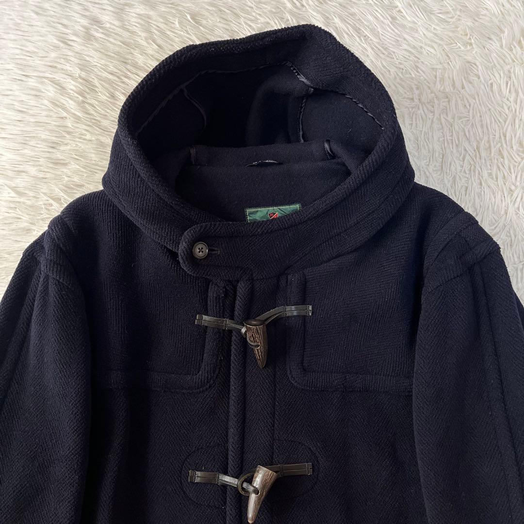 【美品】O.Henry オーヘンリー　ヘリンボーンウール　ロングダッフルコート