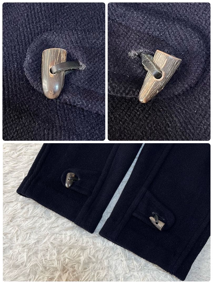 【美品】O.Henry オーヘンリー　ヘリンボーンウール　ロングダッフルコート