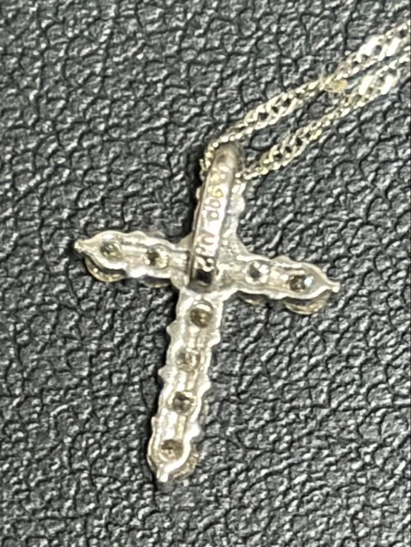 プラチナPt850/900 十字架 クロス ネックレス