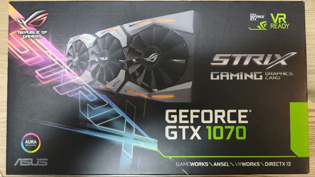 グラフィックボード・グラボ・ビデオカード ASUS GEFORCE GTX1070