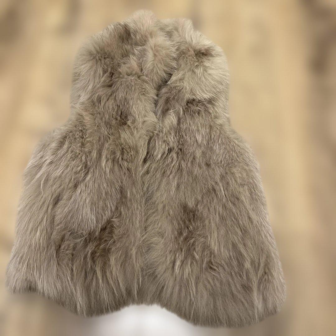 チャコSugar Roseベージュファーベスト