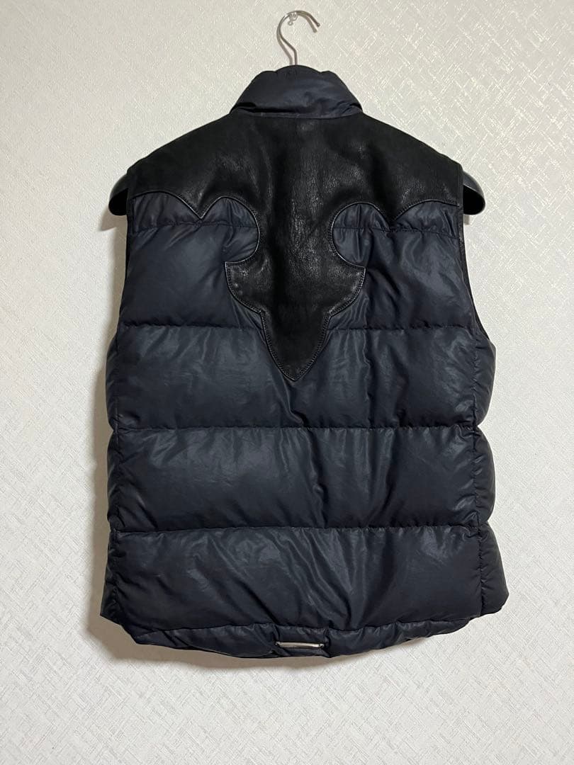 ‼️限定値下げ‼️フレアニーレザーヨーク切替 クロムハーツダウンベスト メンズ M