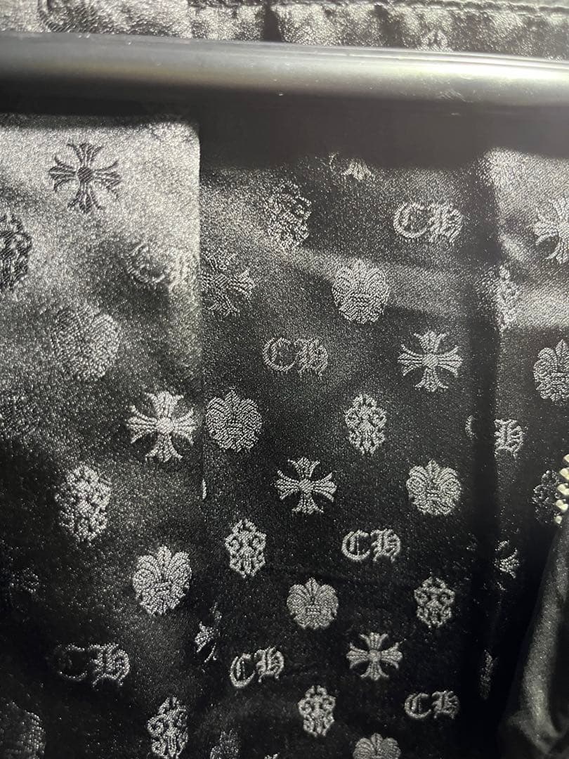 ‼️限定値下げ‼️フレアニーレザーヨーク切替 クロムハーツダウンベスト メンズ M