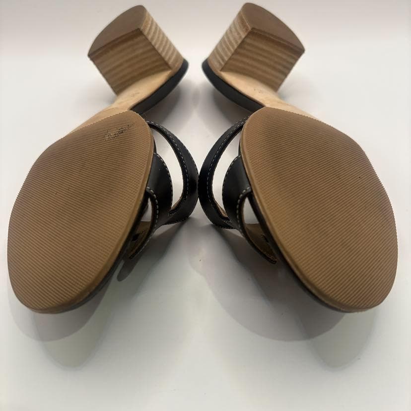 エルメス HERMES オアジス レザー ミュール ブラック サイズ35