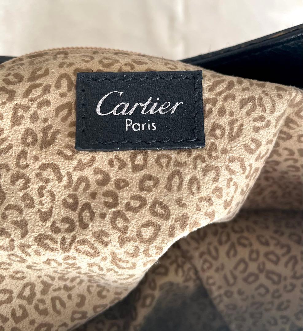 Cartier カルティエ パンテール ワンショルダーバッグ ハラコ ブラック