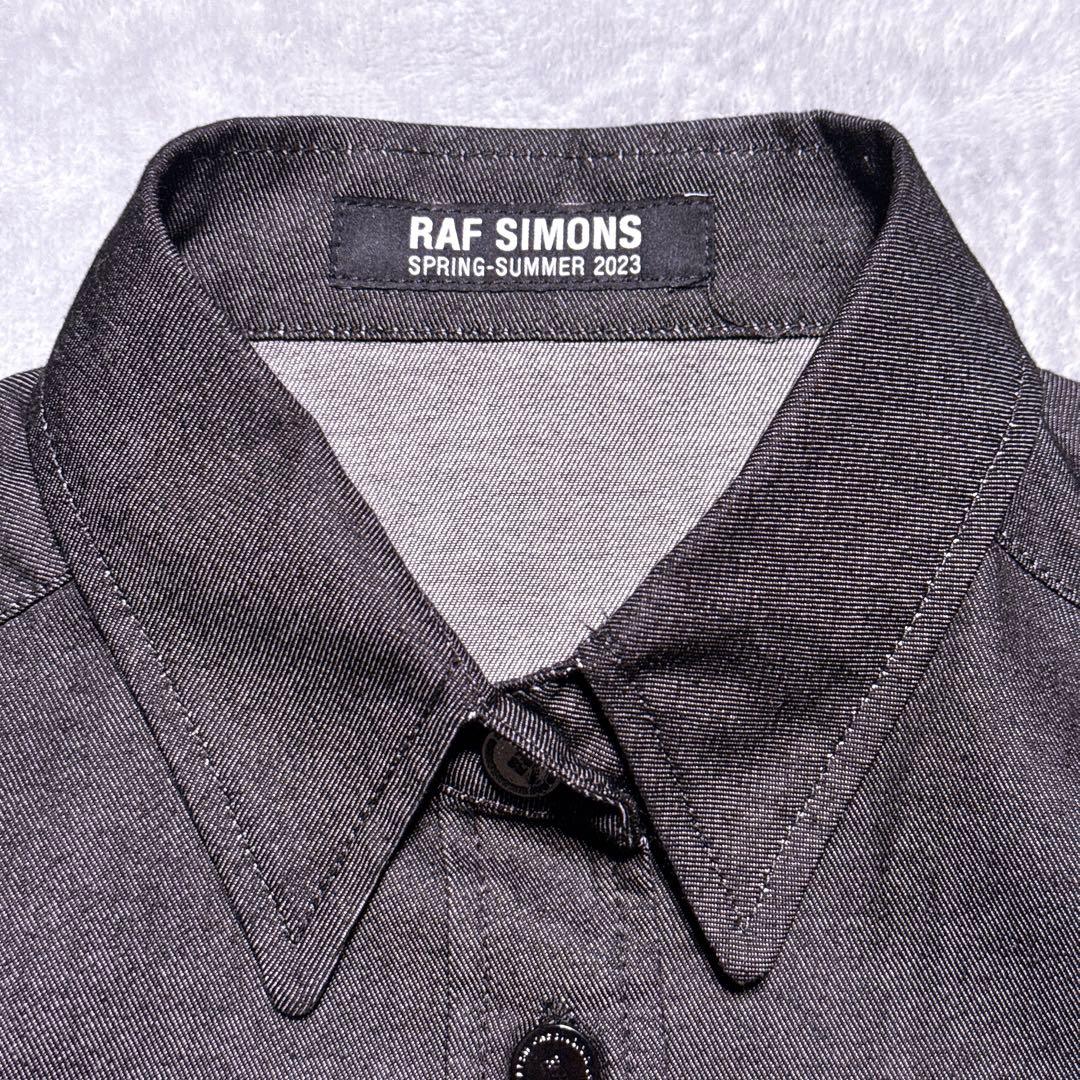 23SS【未使用】RAF SIMONS CROPPED DENIM SHIRT