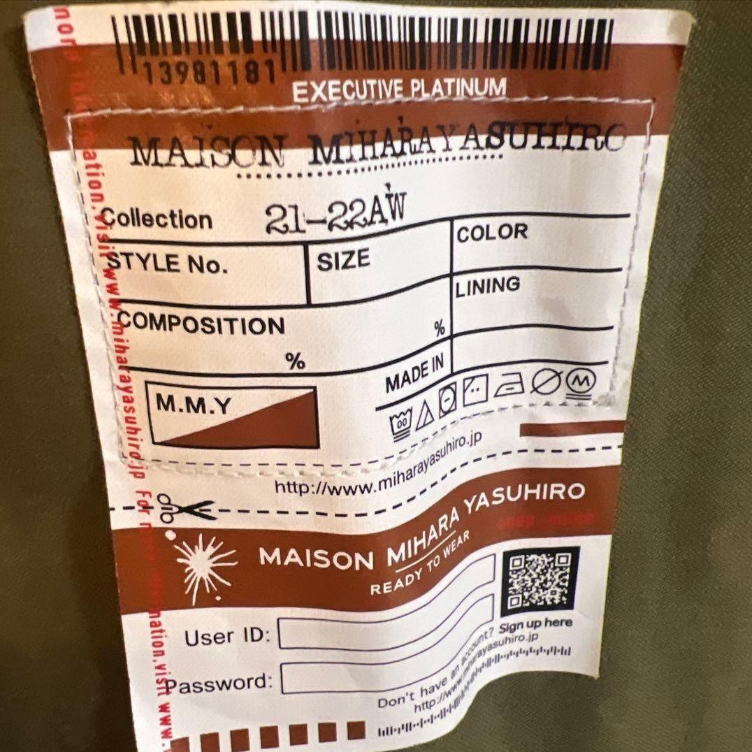 深瀬着用　ミハラヤスヒロ　21AWモッズコート