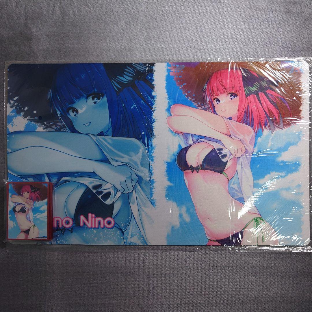 α1 五等分の花嫁 水着&麦わら帽子&脱ぐ 中野二乃 スリーブ&プレイマット