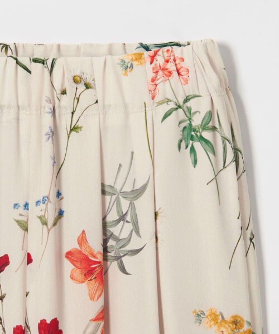 ＜EMMEL REFINES＞EM フラワープリント イージーパンツMサイズ