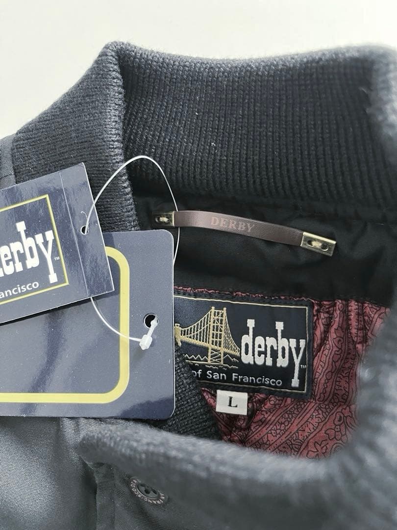 derby of san francisco vestダービー ベスト 黒赤 L