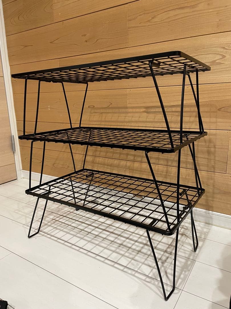 【送料込】ユニフレーム　フィールドラック　3枚　専用ケース付