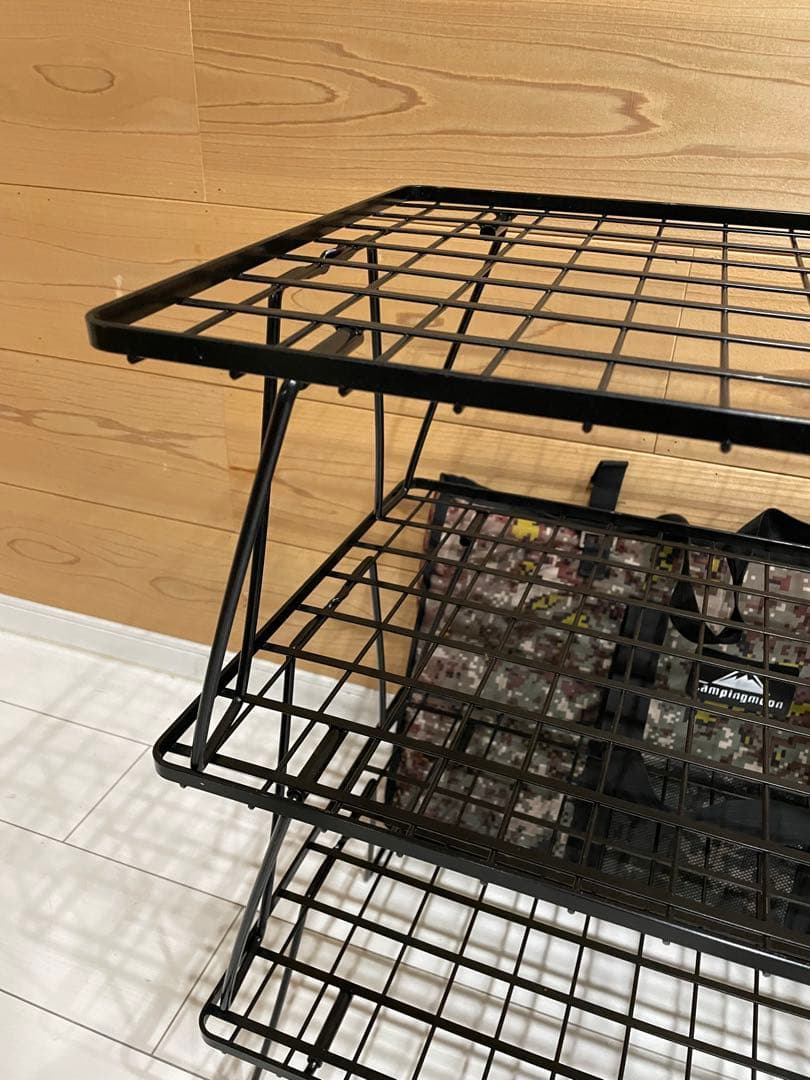 【送料込】ユニフレーム　フィールドラック　3枚　専用ケース付