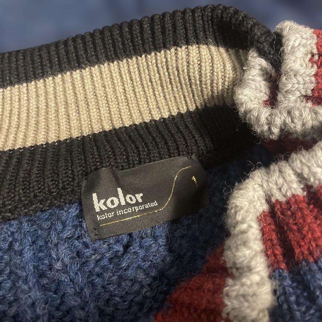 【kolor 21AW】クレイジーパターン ニット サイズ1