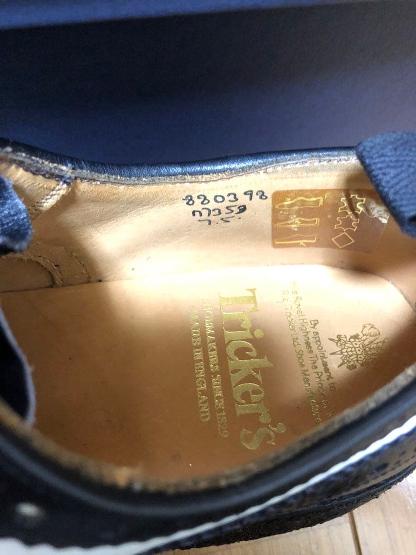 Tricker's ウィングチップ UK7 新品未使用