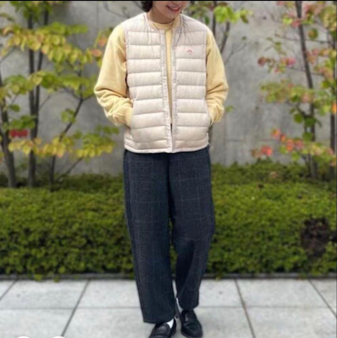 ダントン /ウール イージーパンツ グレンチェック 日本製