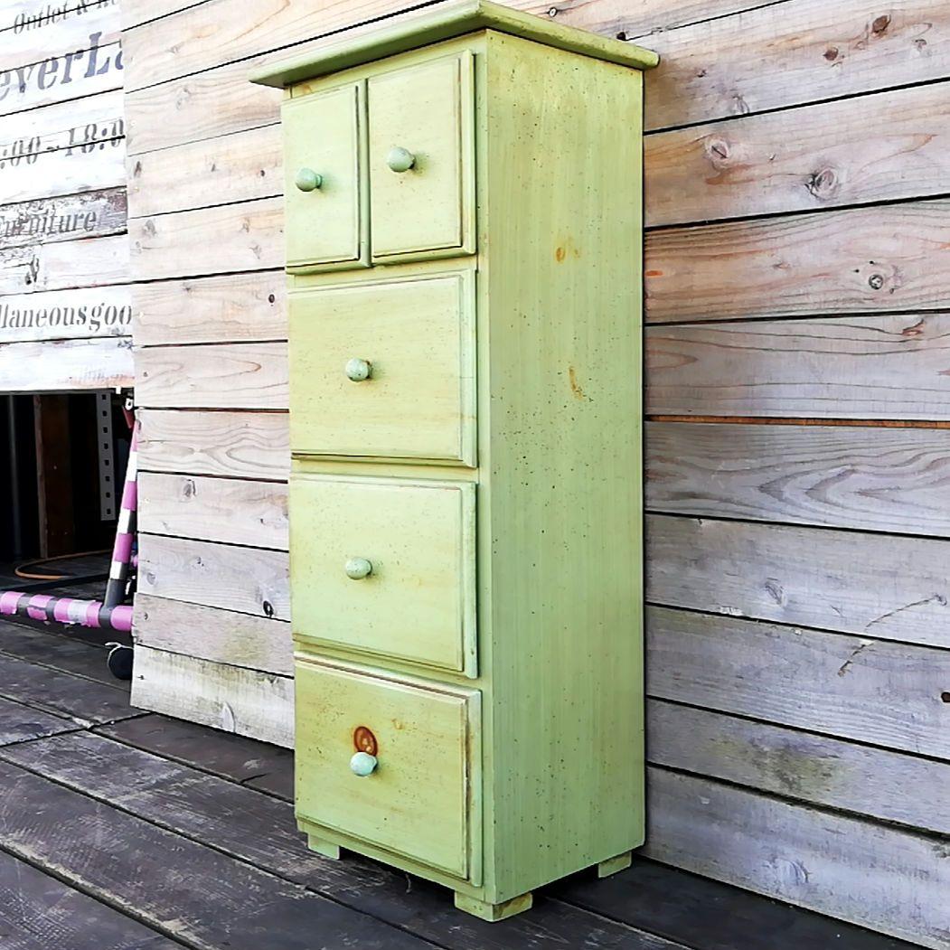 M●希少イタリア製☞Demain☜ヴィンテージ　4段　ミニ　チェスト