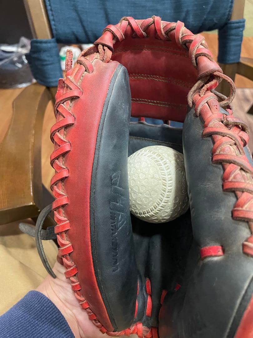 やきにく大好き　ハタケヤマ　軟式　少年用　キャッチャーミット