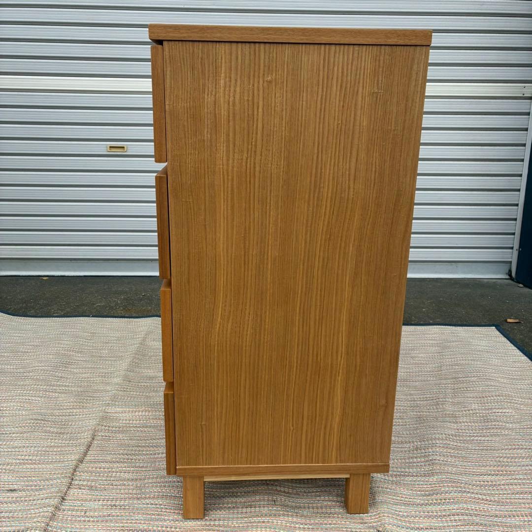 【送料込】無印良品　無印　木製チェスト４段 ナチュラル 家具