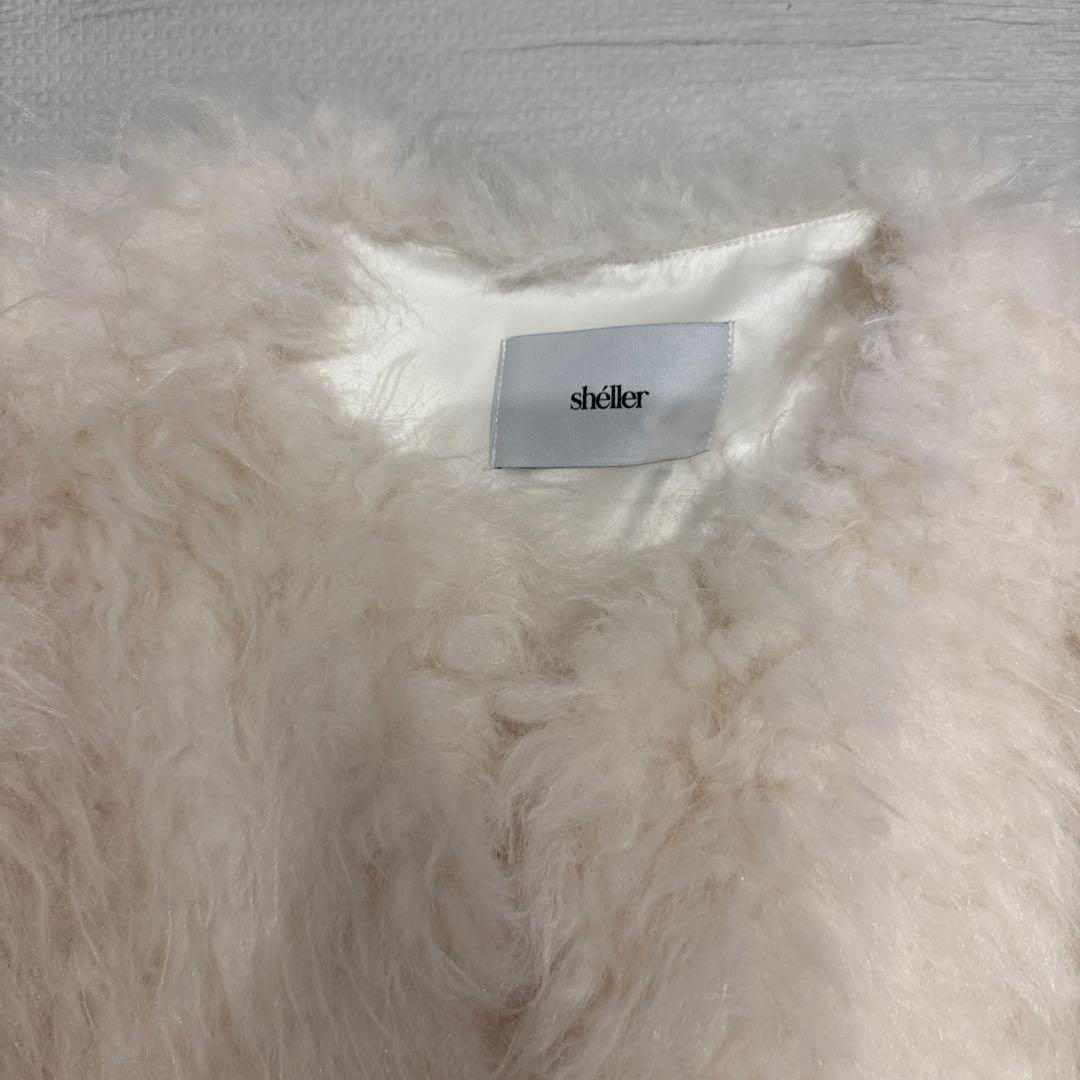【美品】シェリエ sheller モフモフショートコート