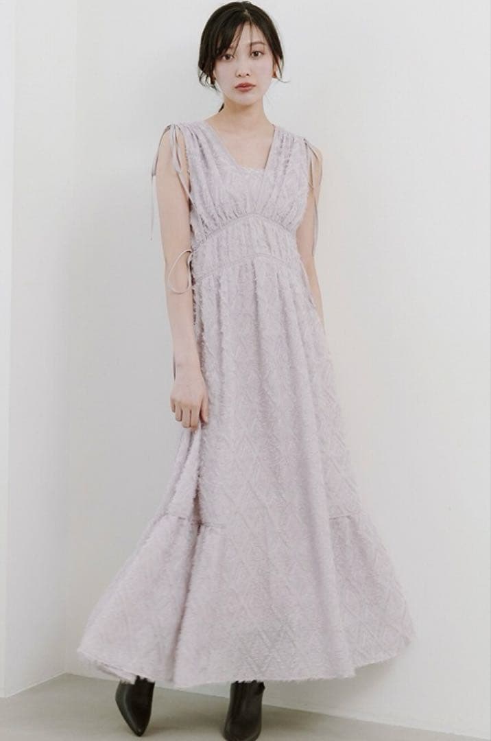 Snidel ジャガードドロストディティールワンピース