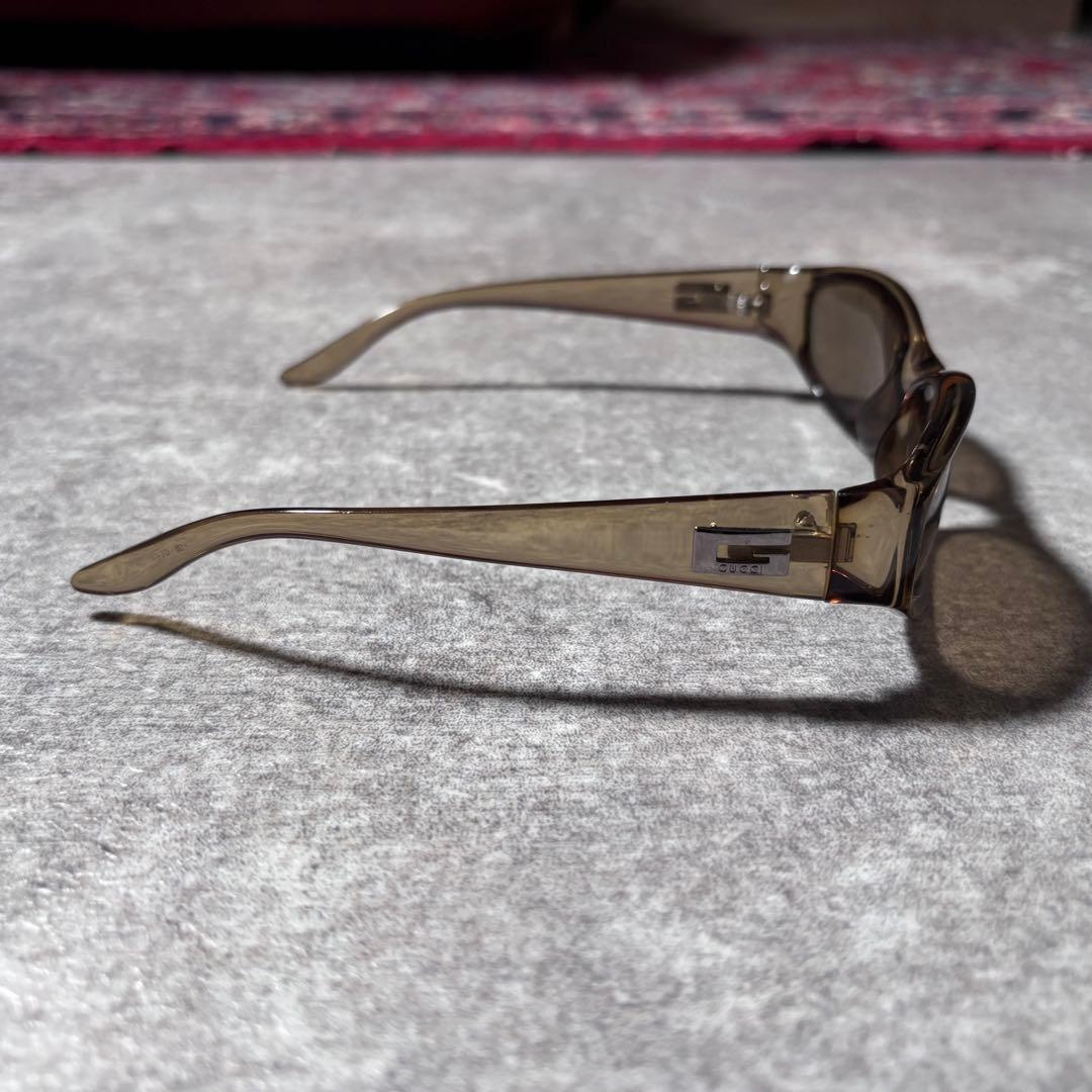 【極美品】GUCCI グッチ オーバル サングラス スクエアGロゴ y2k