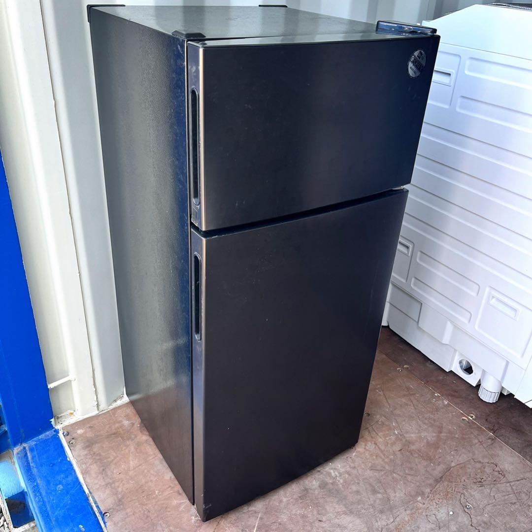 取付無料！コンパクト便利サイズ スタイリッシュダークシルバー冷蔵庫！洗濯機