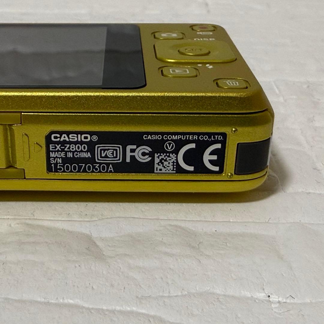 CASIO EXILIM EX-Z800 デジカメ イエロー 動作確認済 SD付
