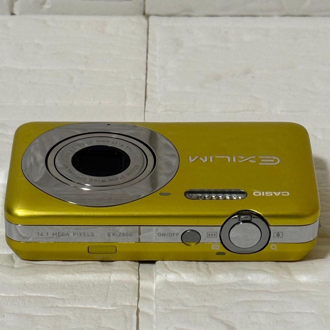 CASIO EXILIM EX-Z800 デジカメ イエロー 動作確認済 SD付